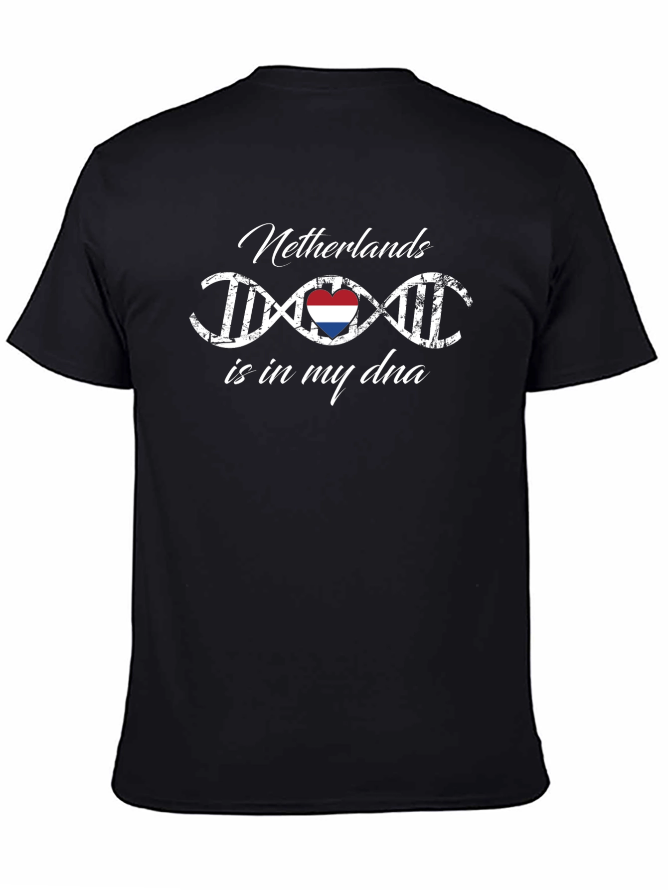 Netherlands DNA Heart Graphic T-Shirt