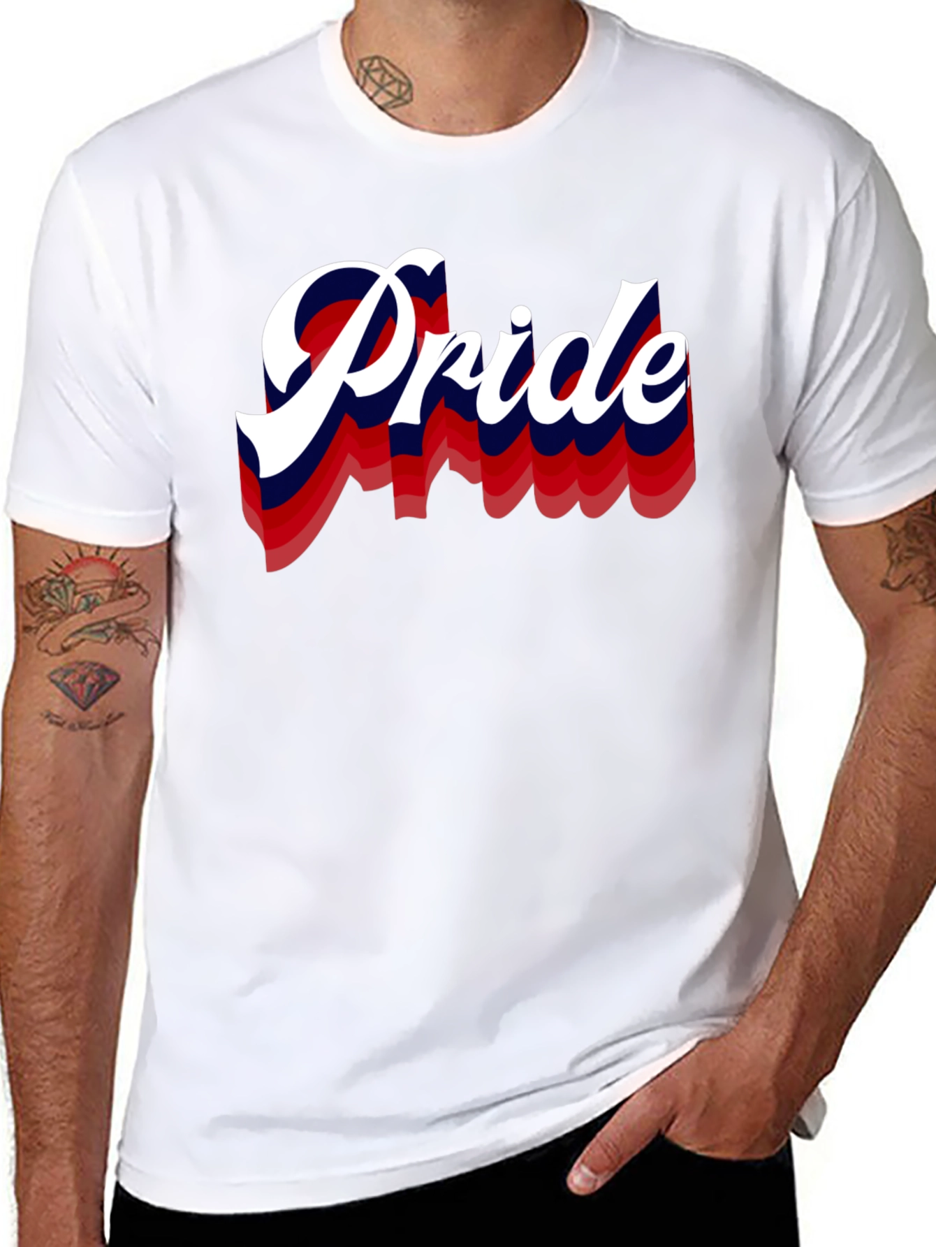 Pride Graphic Print Black T-Shirt