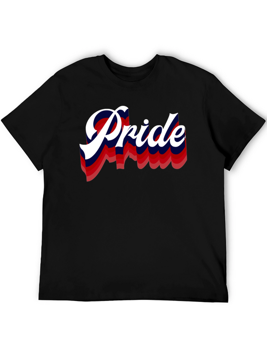 Pride Graphic Print Black T-Shirt