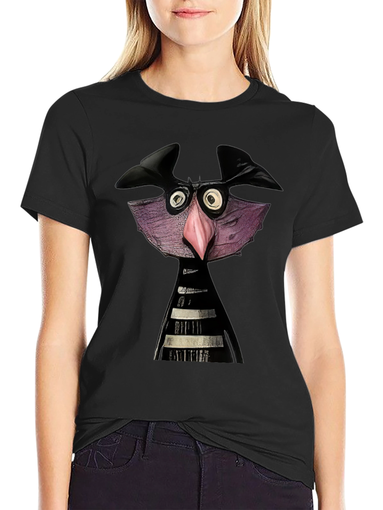 Cartoon Monster Graphic Tee - Unique Design T-Shirt