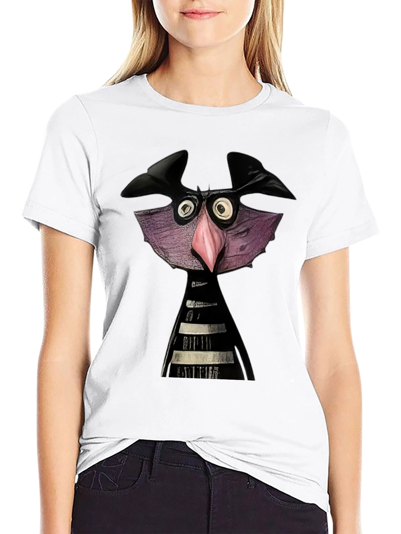 Cartoon Monster Graphic Tee - Unique Design T-Shirt