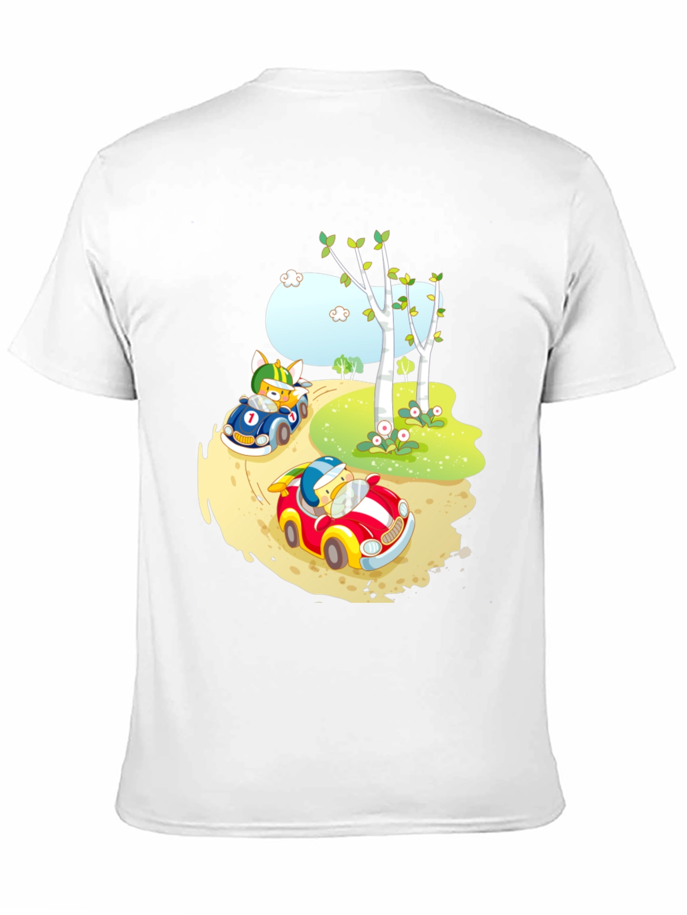 Cartoon Race Car T-Shirt