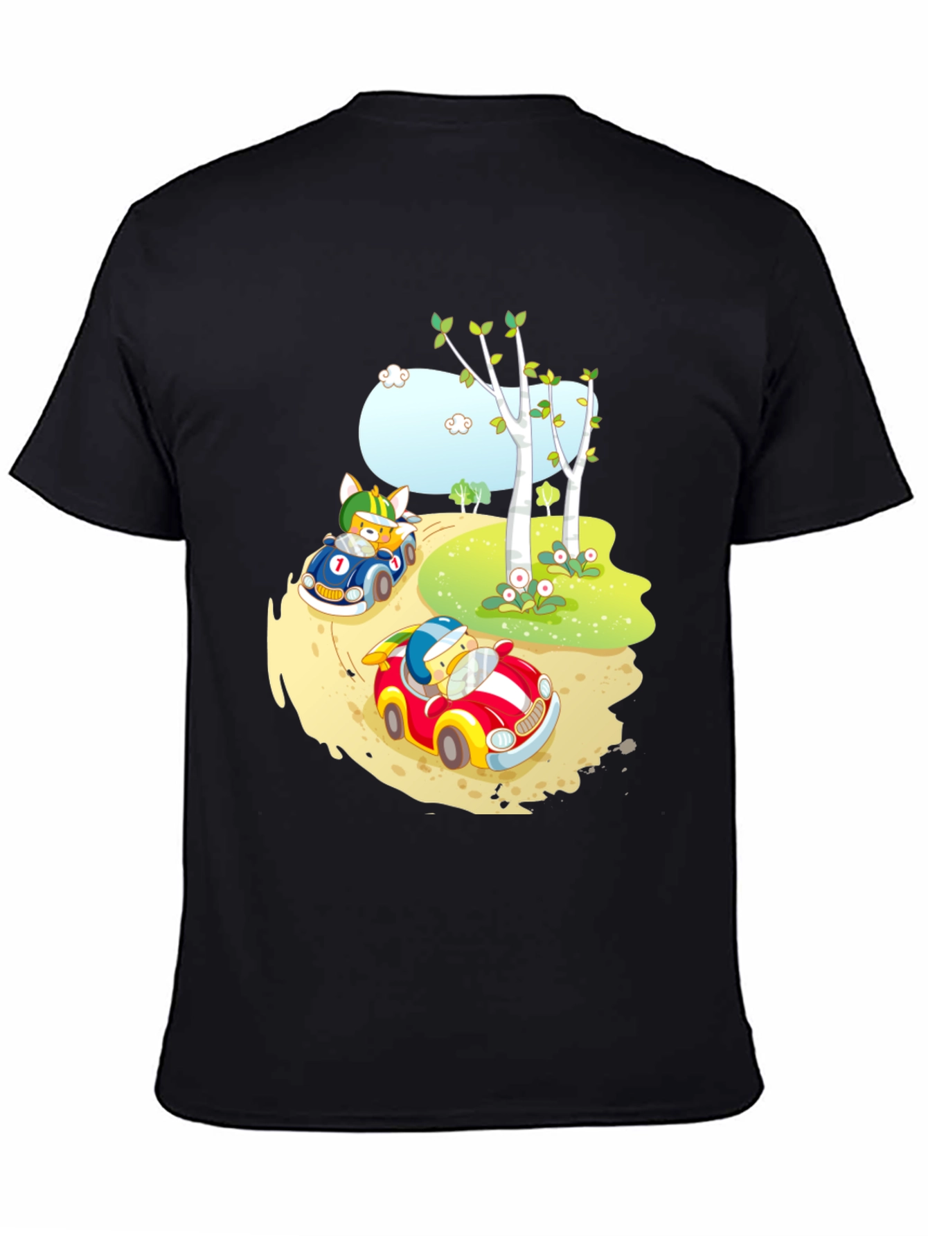 Cartoon Race Car T-Shirt
