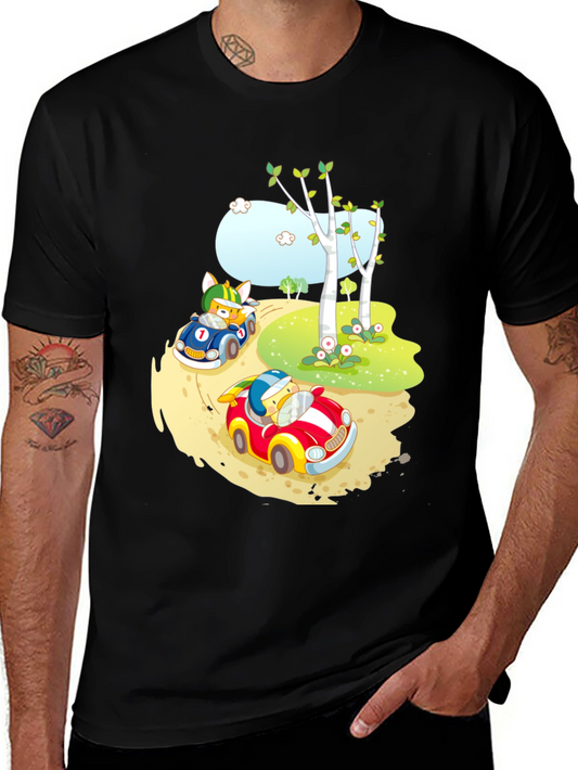 Cartoon Race Car T-Shirt