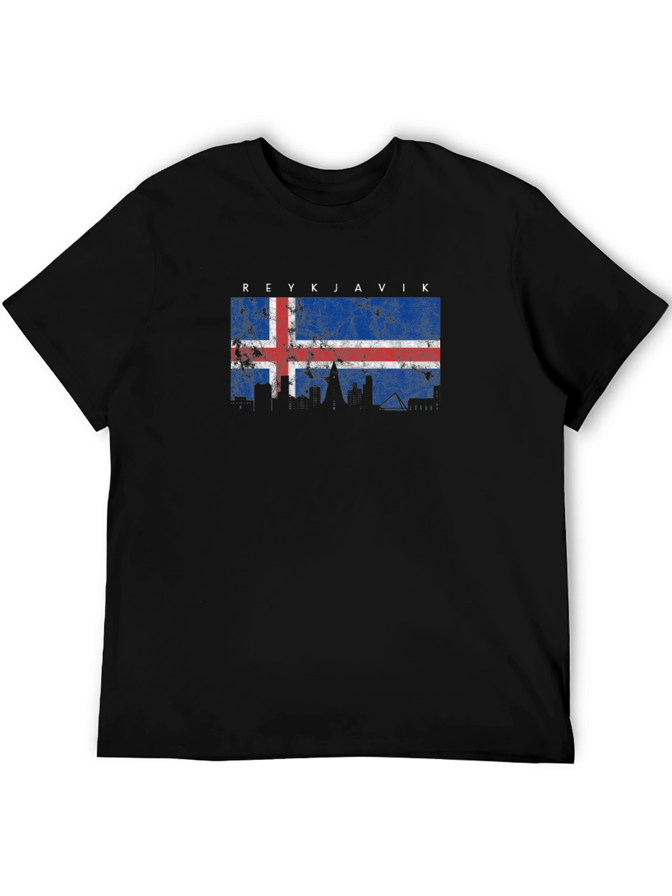 Reykjavik Iceland Flag Graphic T-Shirt