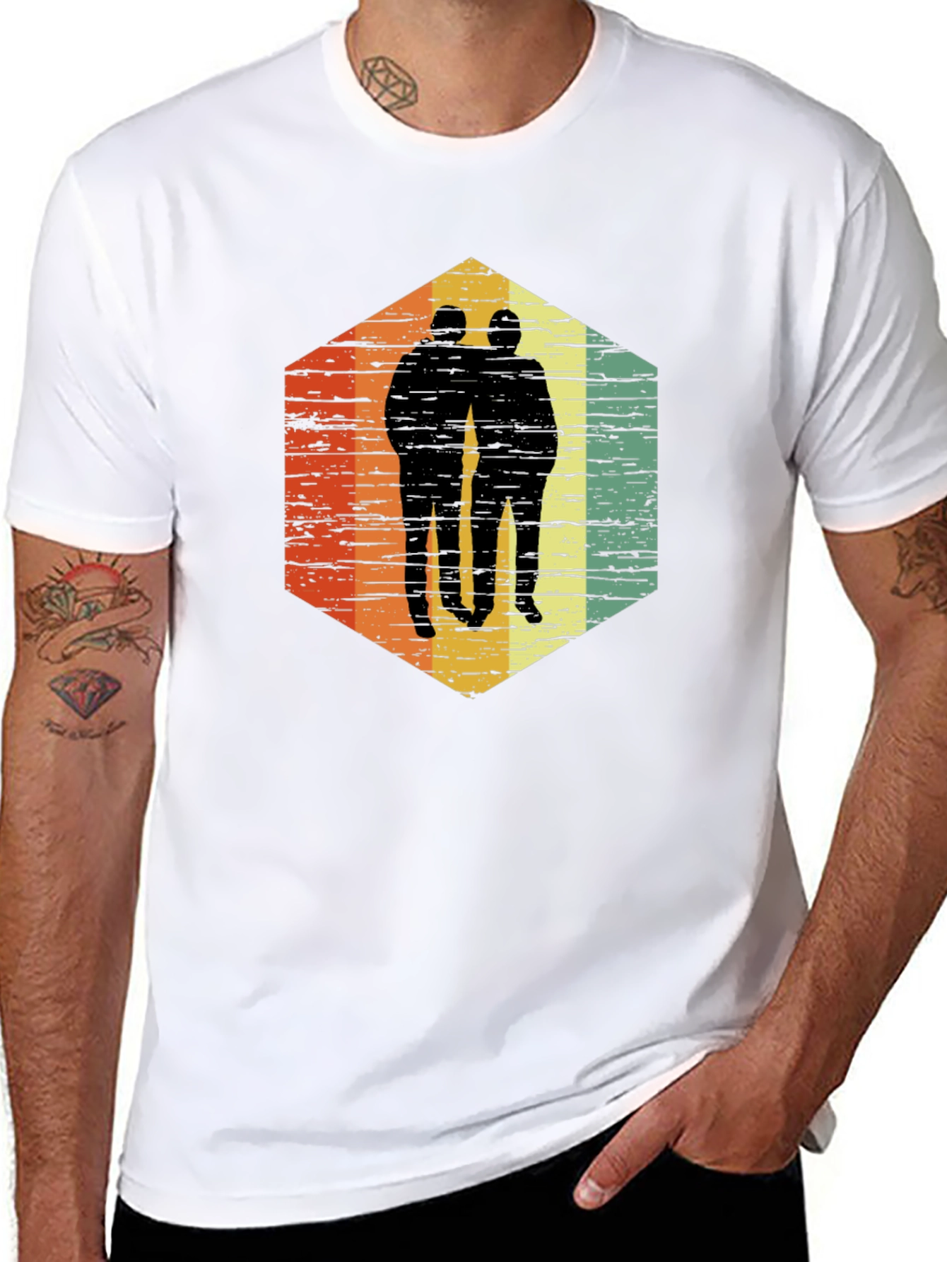 Retro Silhouette Friendship Tee