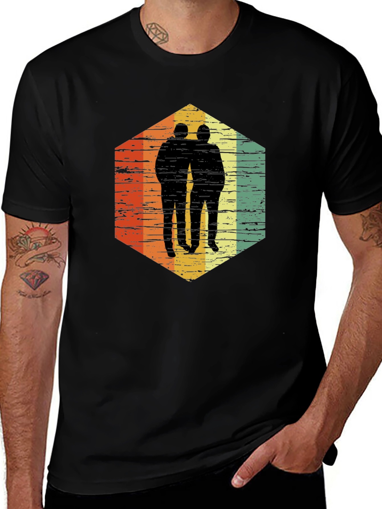 Retro Silhouette Friendship Tee