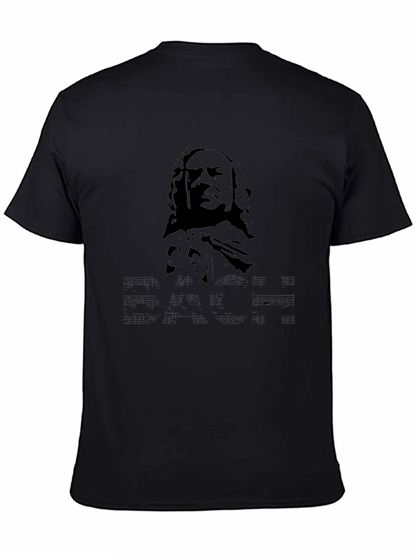 Musician Graphic Print Black Tee