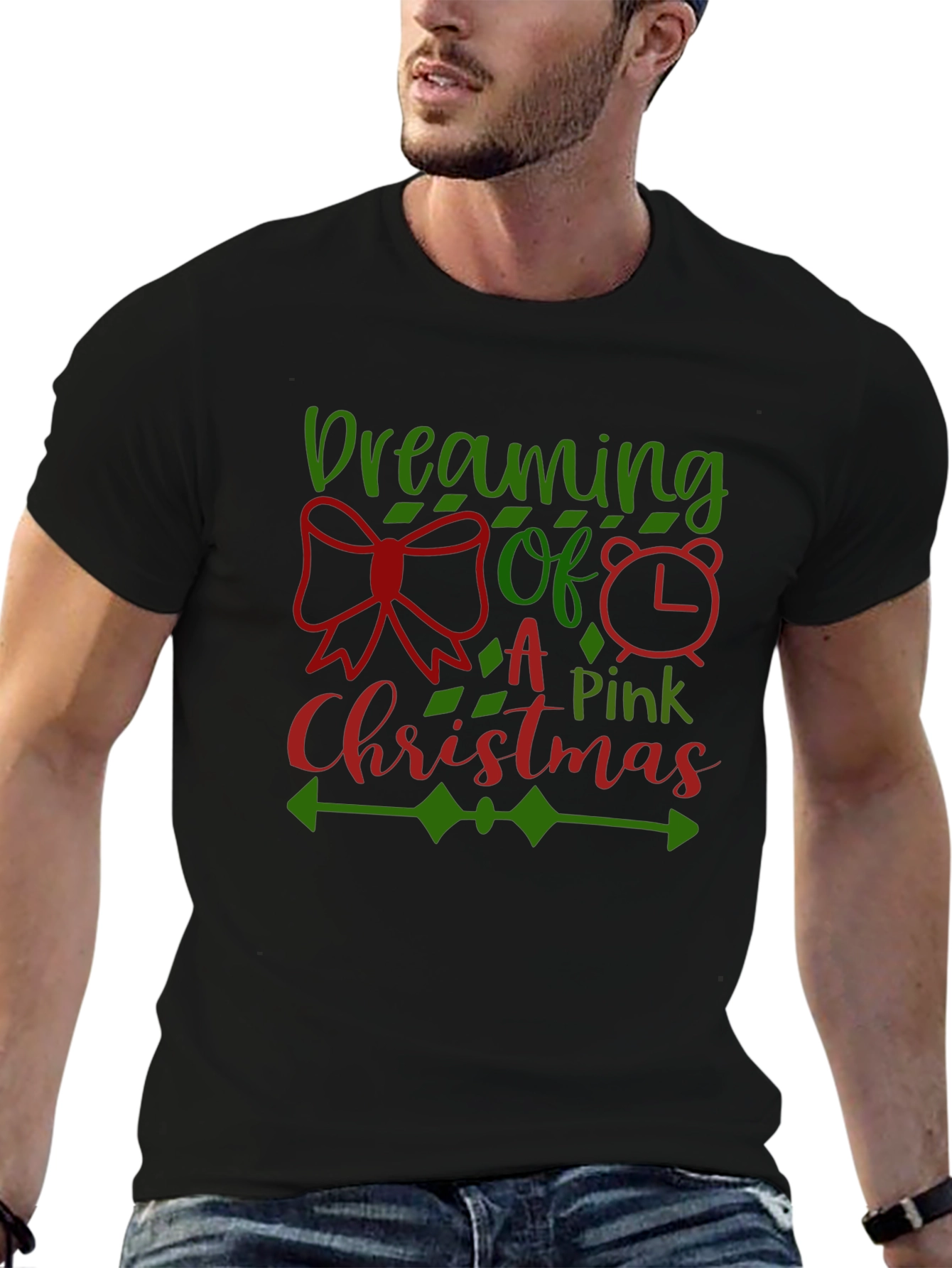 Dreaming of a Pink Christmas Graphic Tee