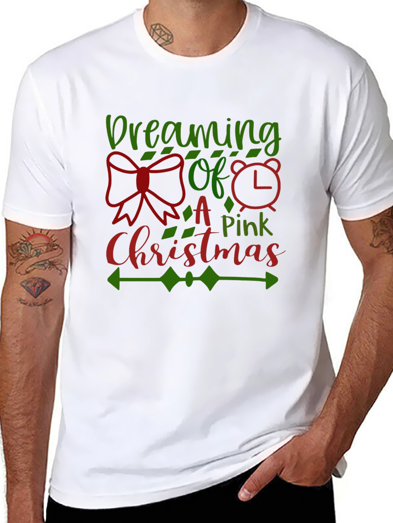 Dreaming of a Pink Christmas Graphic Tee