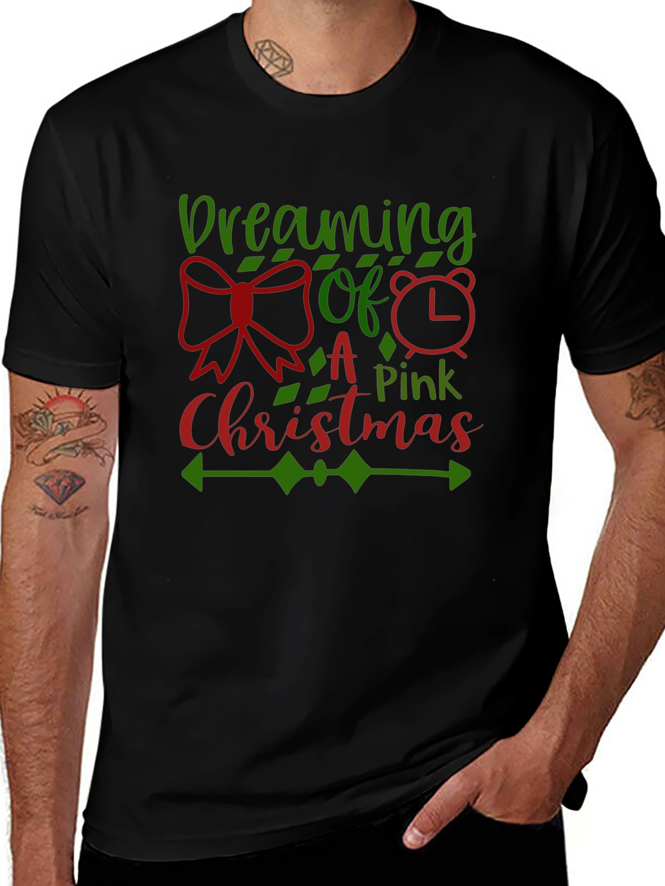 Dreaming of a Pink Christmas Graphic Tee