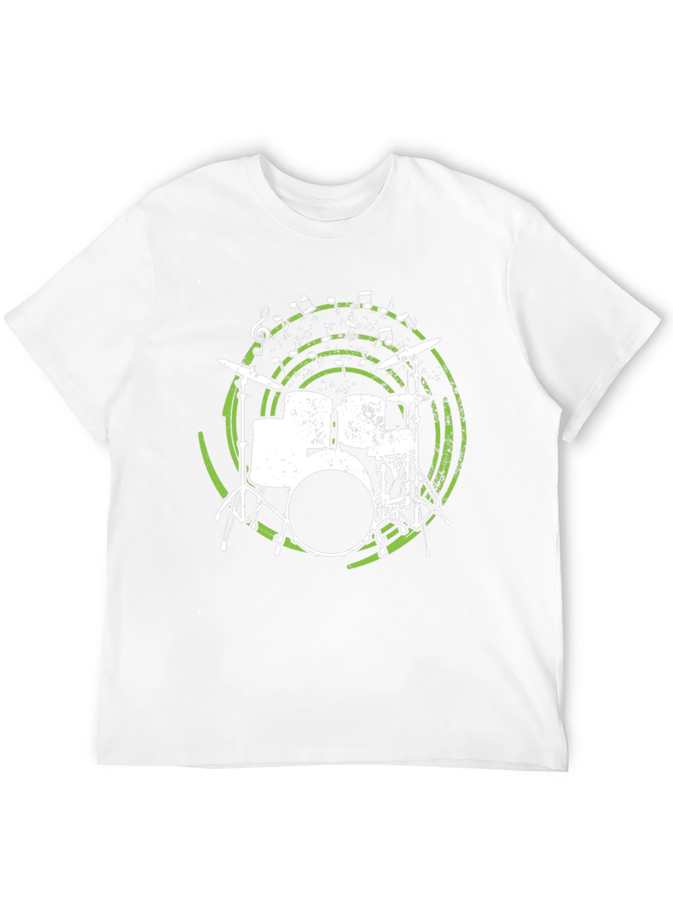 Drum Set Graphic Tee - Musicians Black T-Shirt
