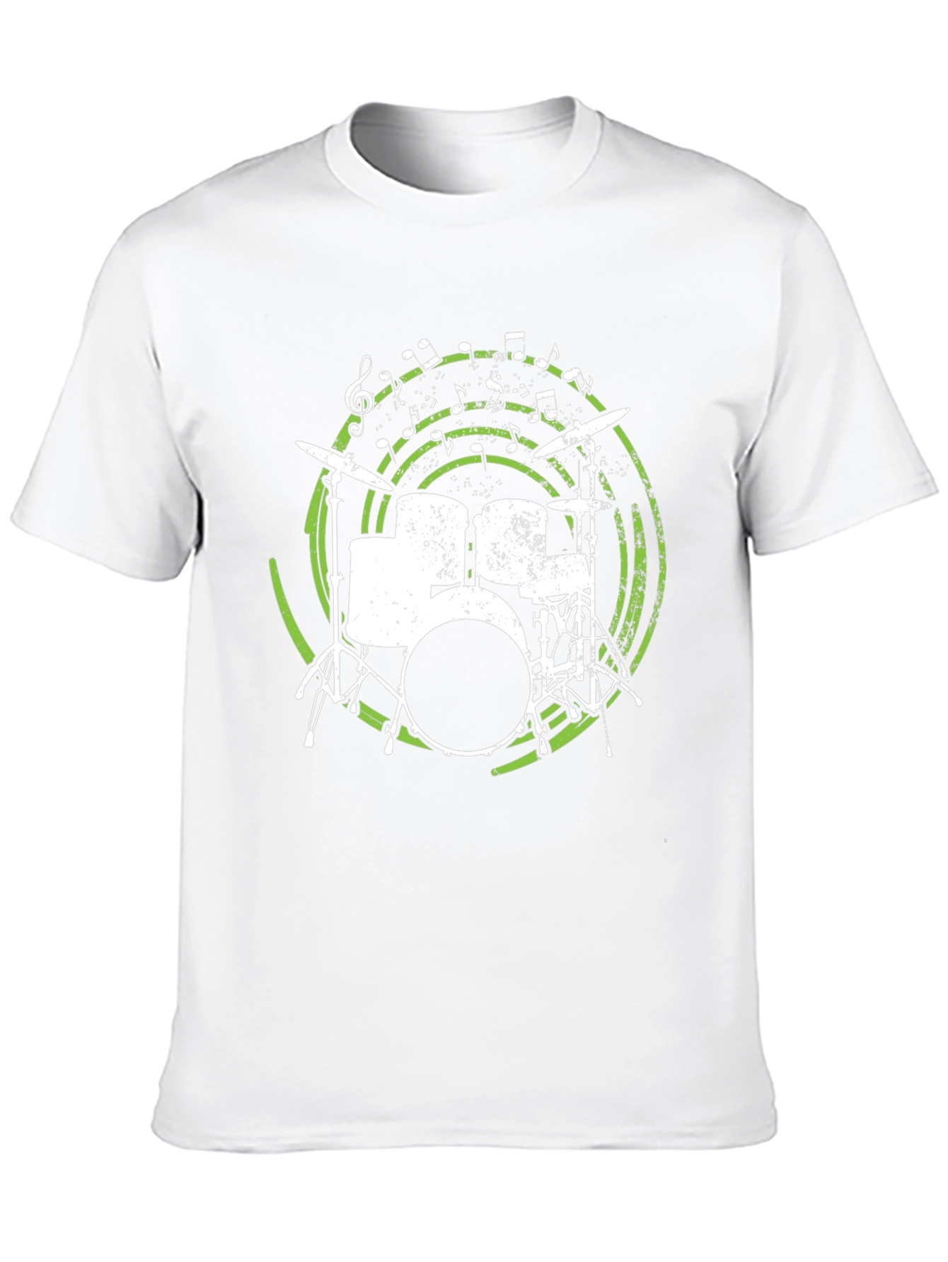 Drum Set Graphic Tee - Musicians Black T-Shirt