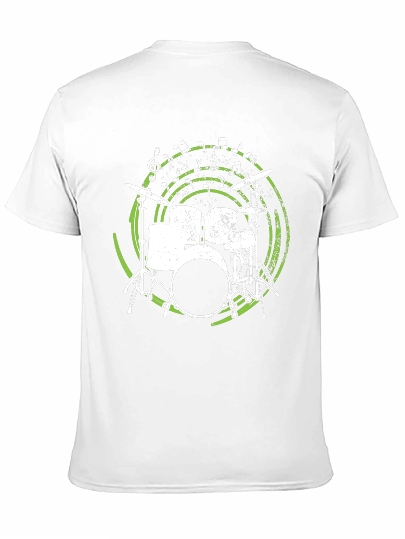 Drum Set Graphic Tee - Musicians Black T-Shirt