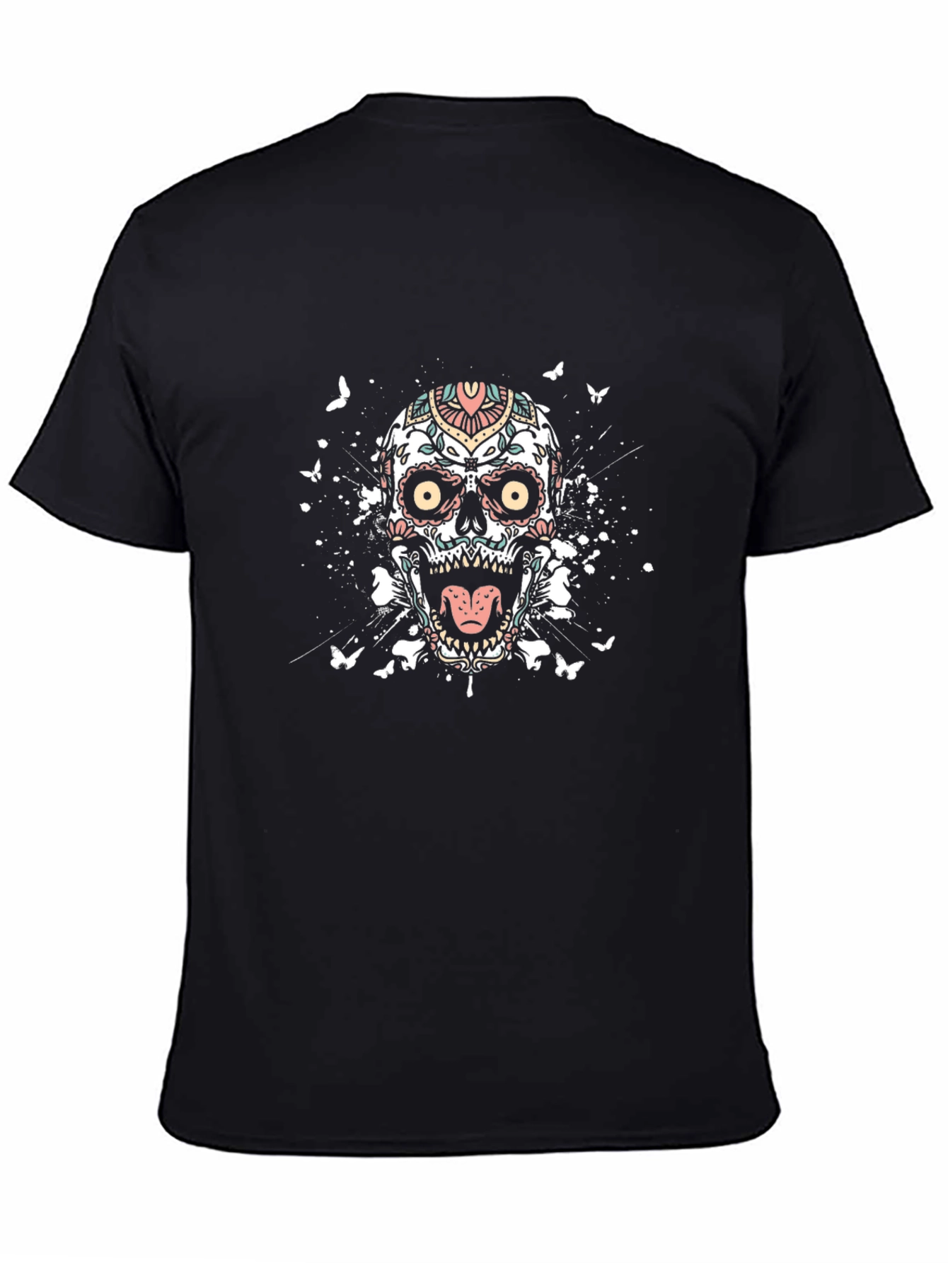 Sugar Skull T-Shirt: Day of the Dead Graphic Tee
