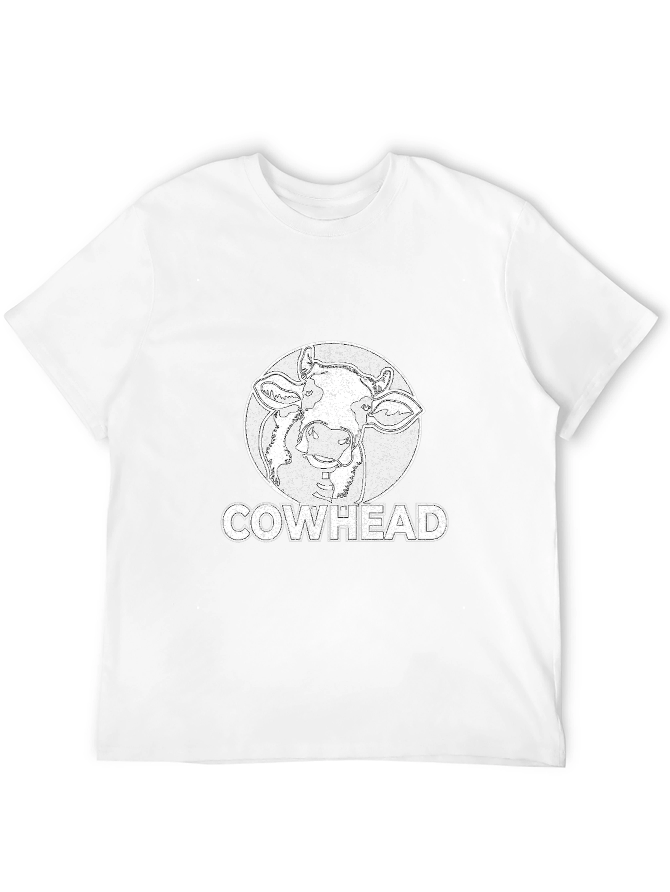 Cowhead Graphic Tee -  Distressed Print