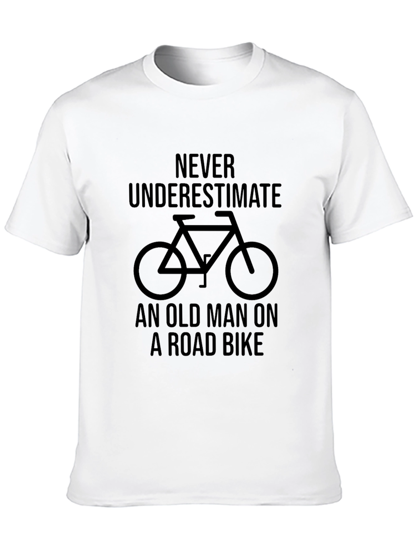 Never Underestimate Old Man on Road Bike T-Shirt