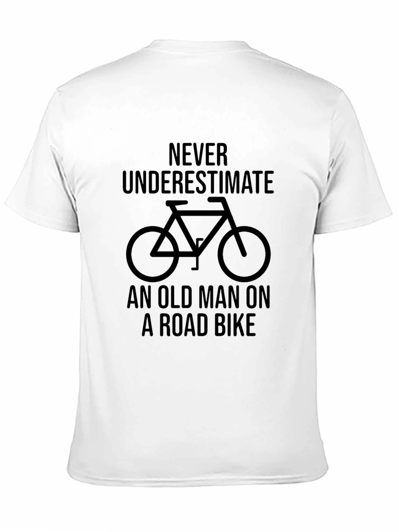 Never Underestimate Old Man on Road Bike T-Shirt