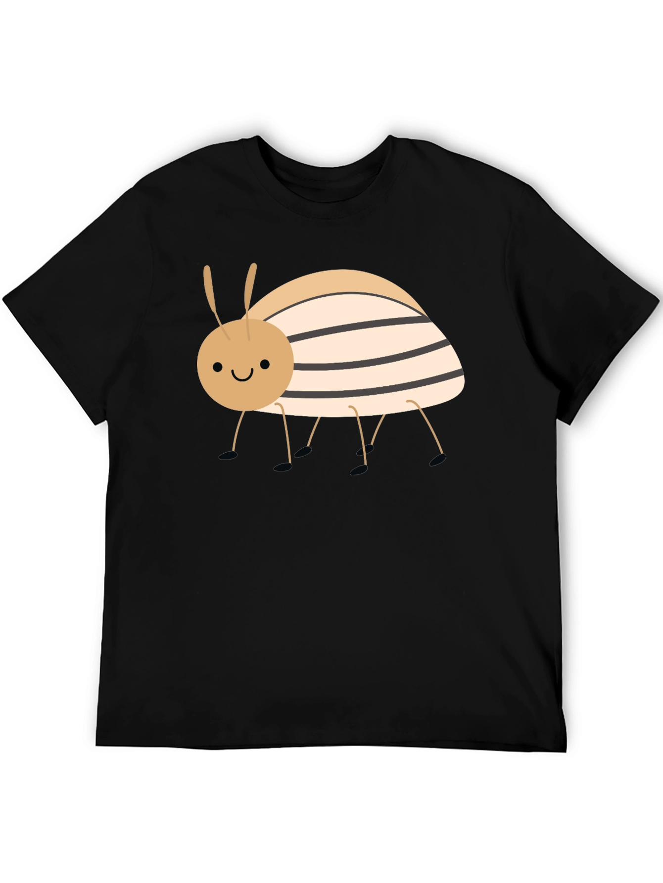 Cute Bug Graphic T-Shirt - Unisex Black Tee