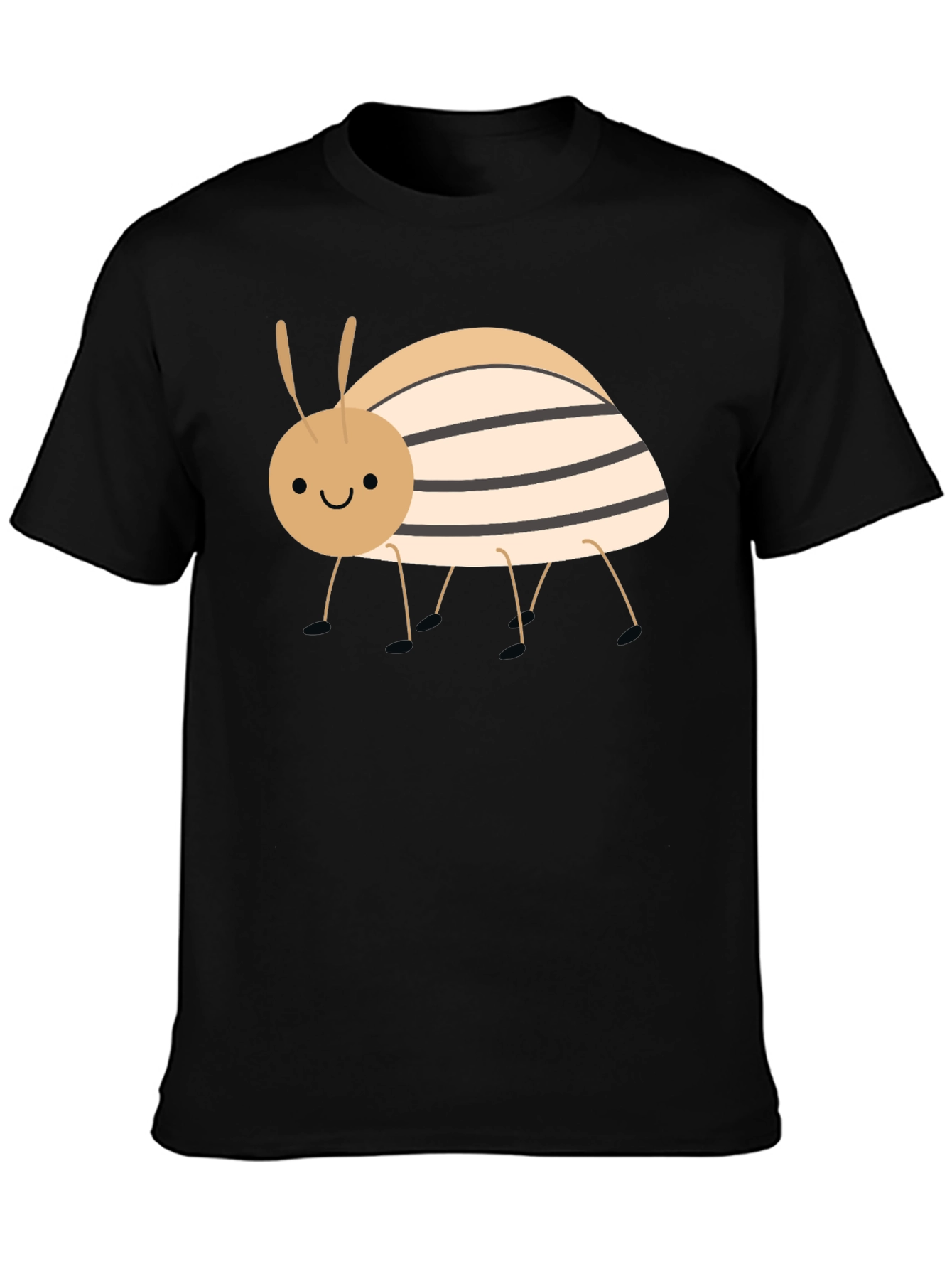 Cute Bug Graphic T-Shirt - Unisex Black Tee