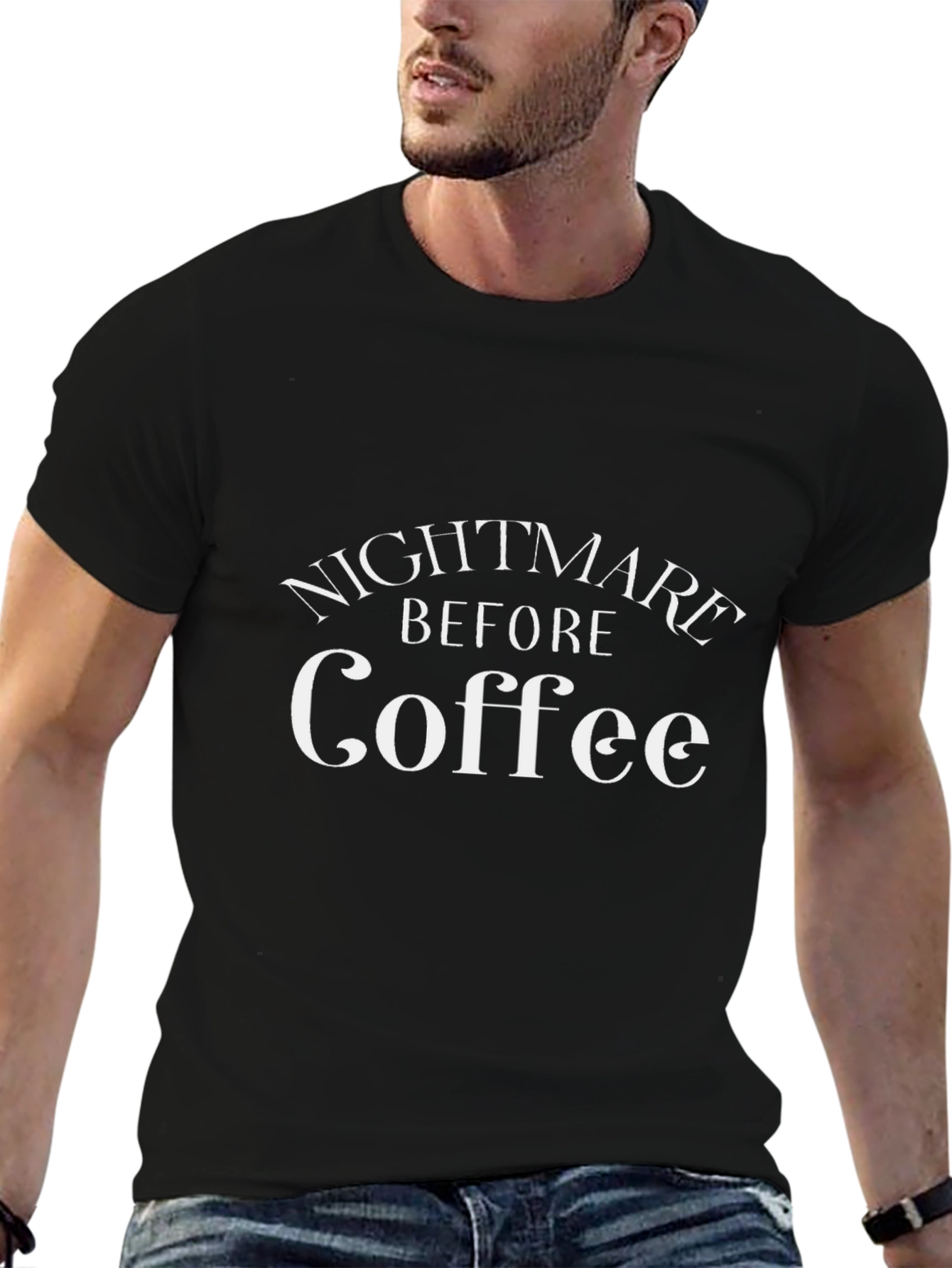 Nightmare Before Coffee Graphic T-Shirt