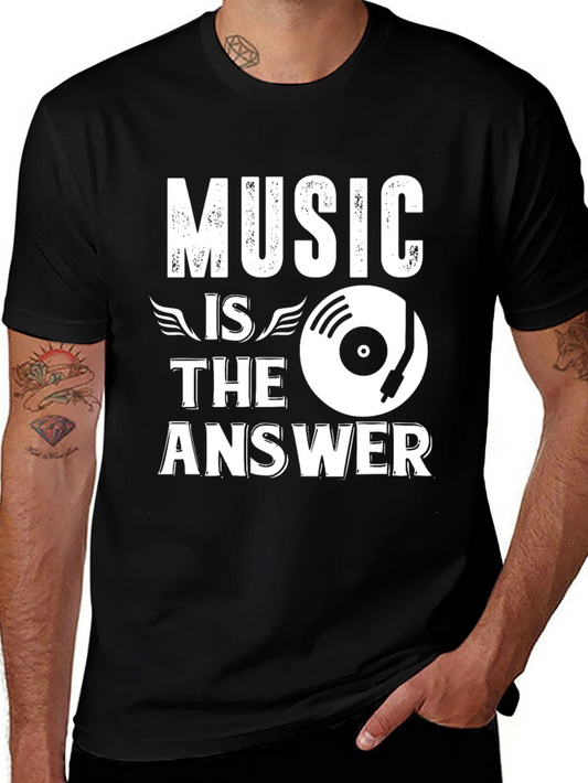 Music is the Answer Graphic T-Shirt