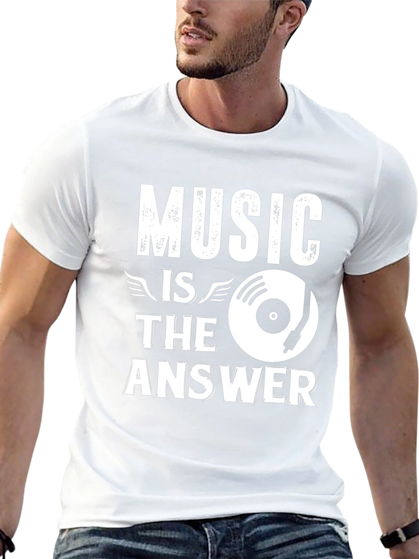 Music is the Answer Graphic T-Shirt