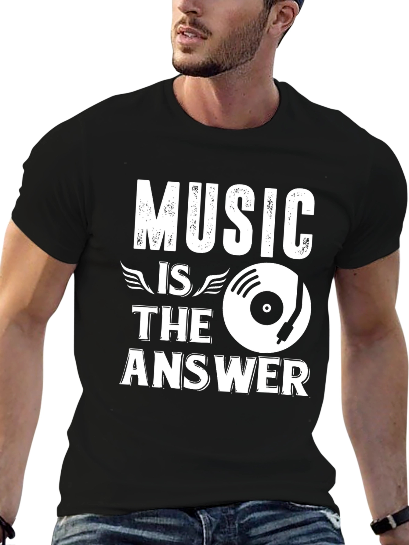Music is the Answer Graphic T-Shirt