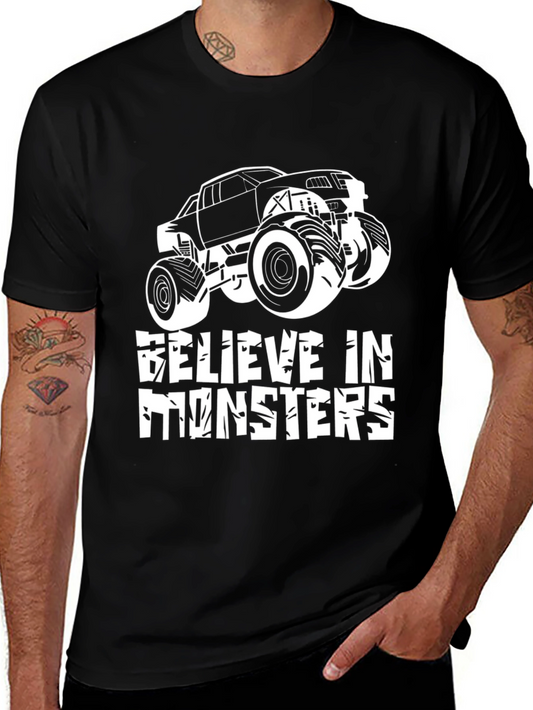 Believe in Monsters T-Shirt - Monster Truck Tee