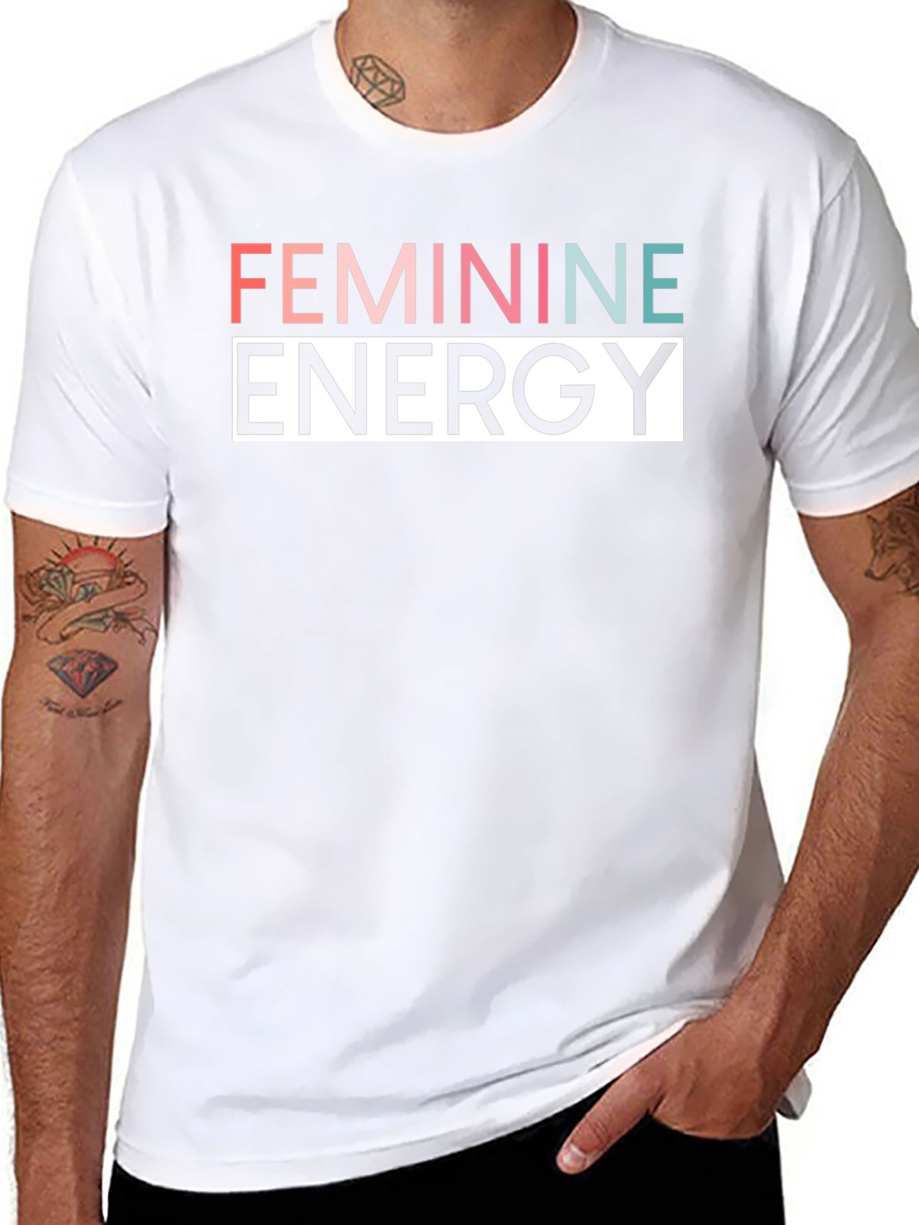 Feminine Energy Graphic Tee - Stylish Comfort