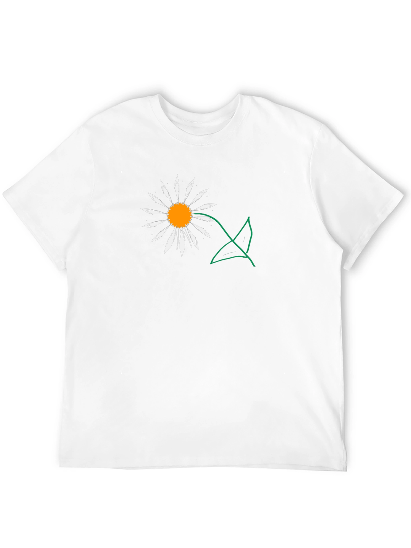 Daisy Graphic Tee - Black Casual T-Shirt