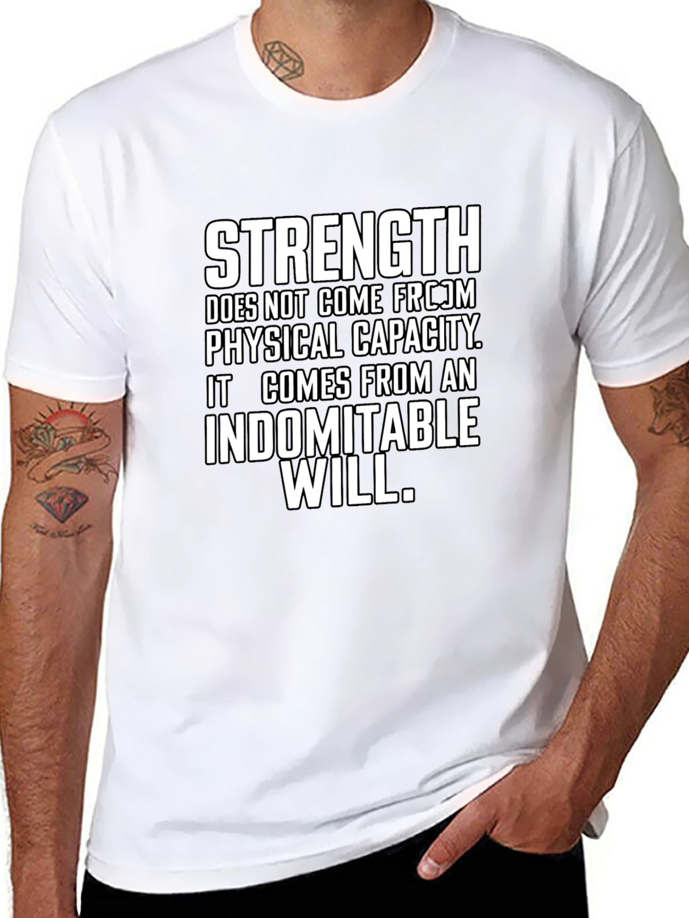 Strength Indomitable Will Graphic Tee