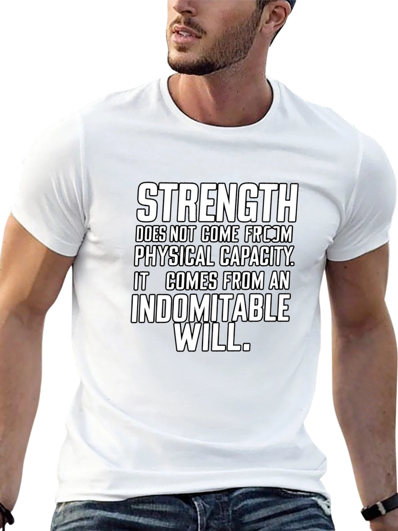 Strength Indomitable Will Graphic Tee