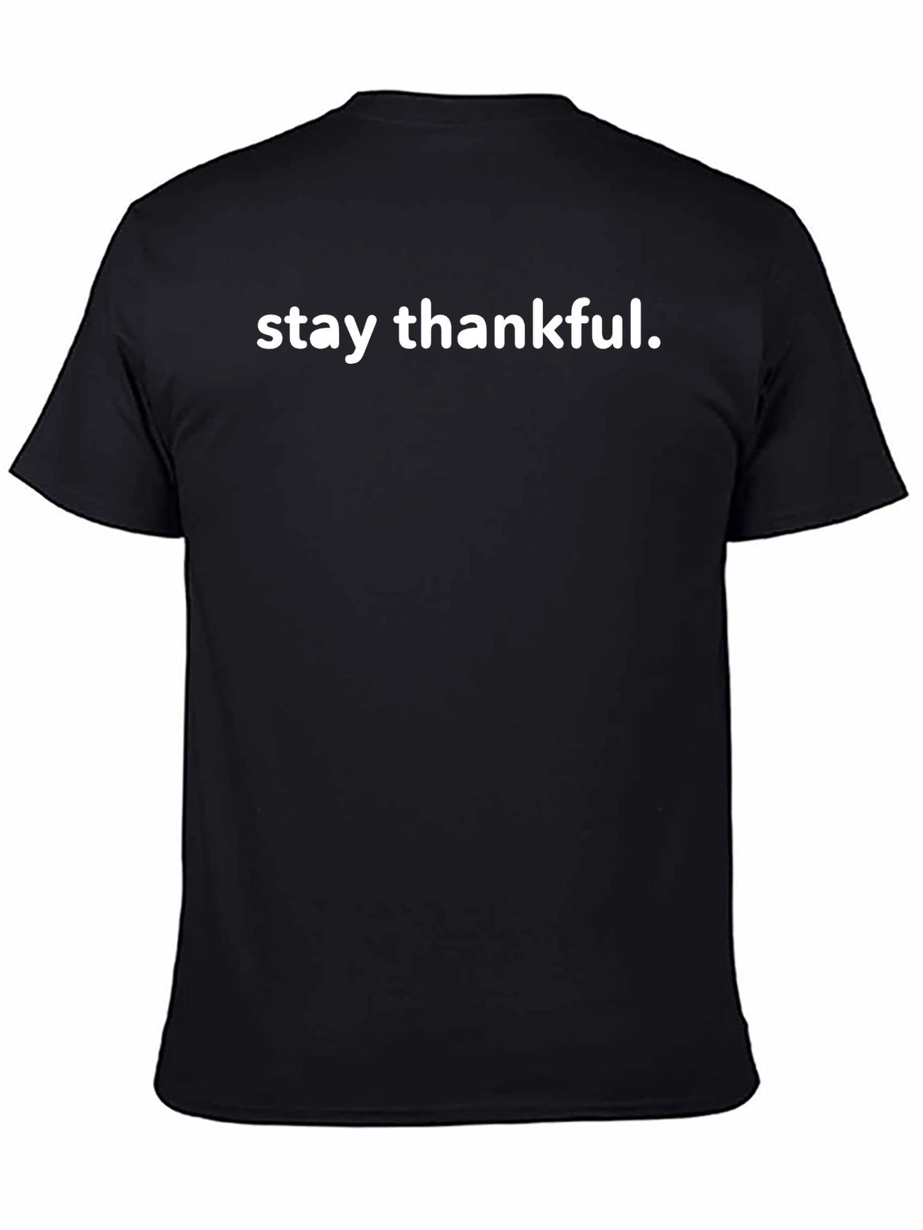 Stay Thankful Black Graphic Tee