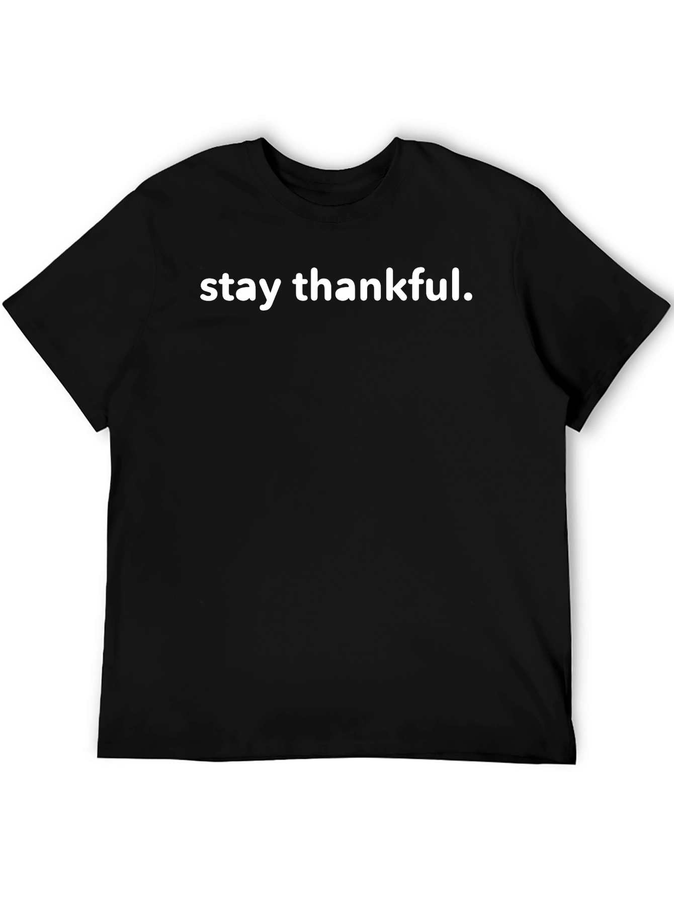 Stay Thankful Black Graphic Tee