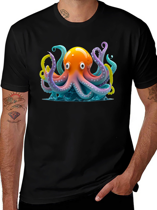 Octopus Graphic Tee - Vivid Marine Design