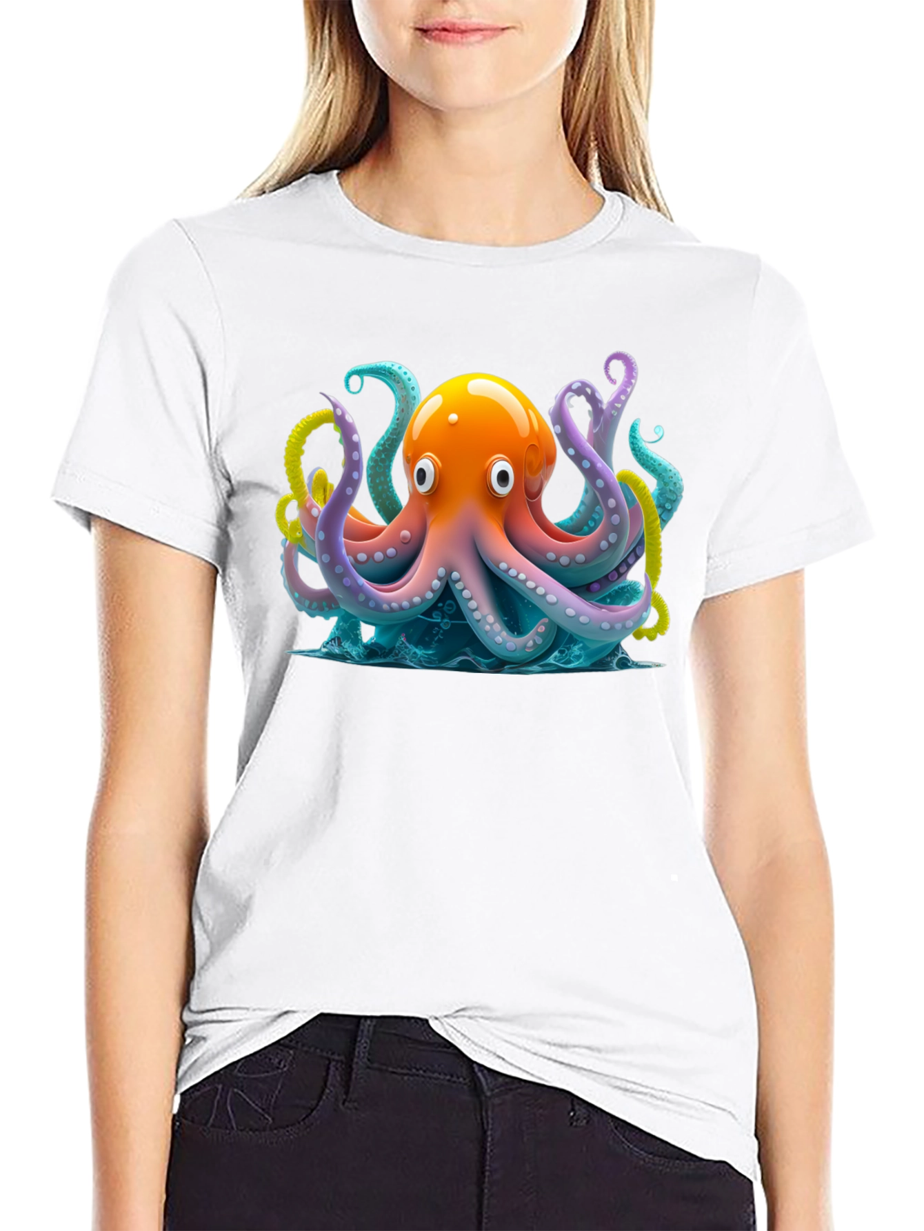Octopus Graphic Tee - Vivid Marine Design