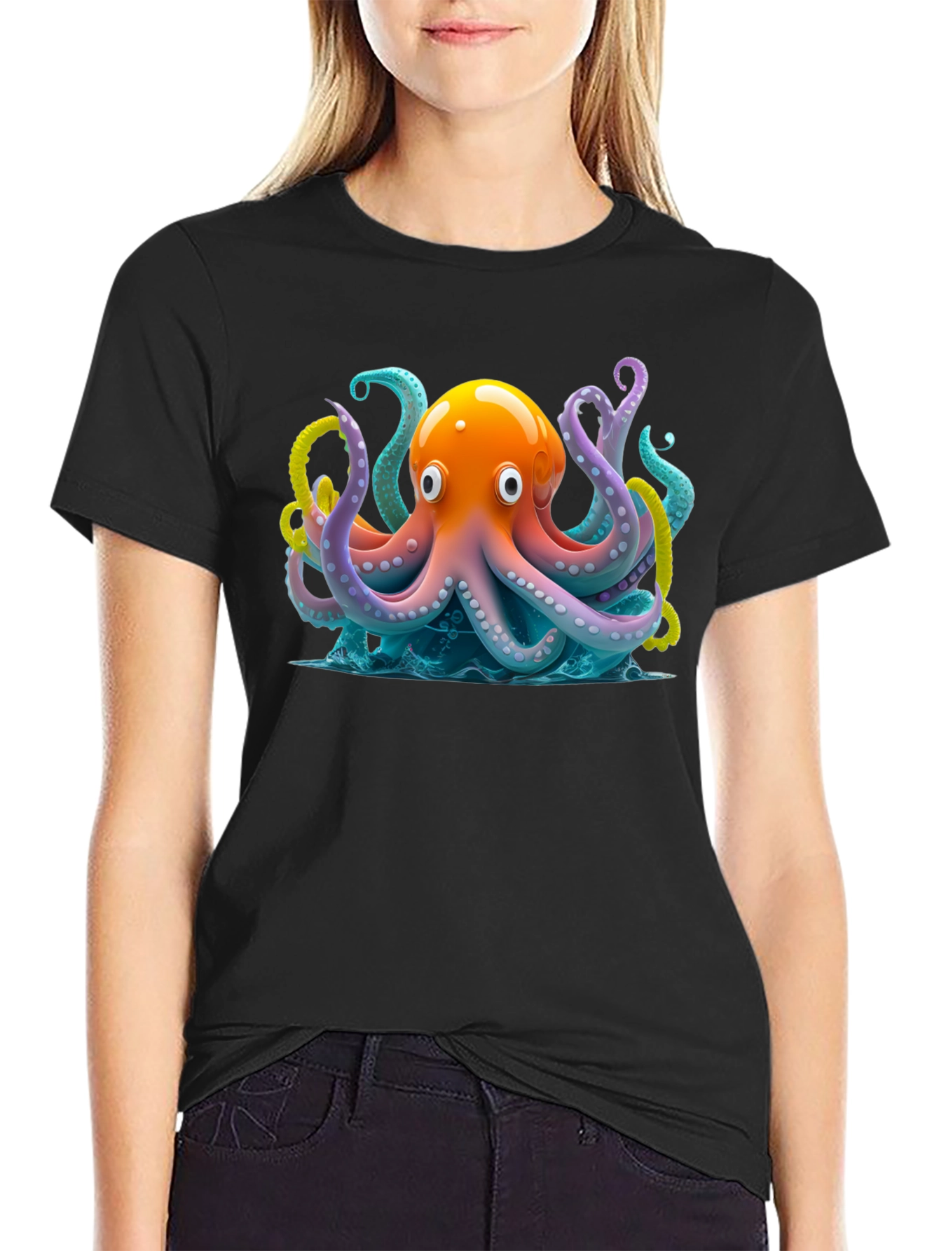 Octopus Graphic Tee - Vivid Marine Design
