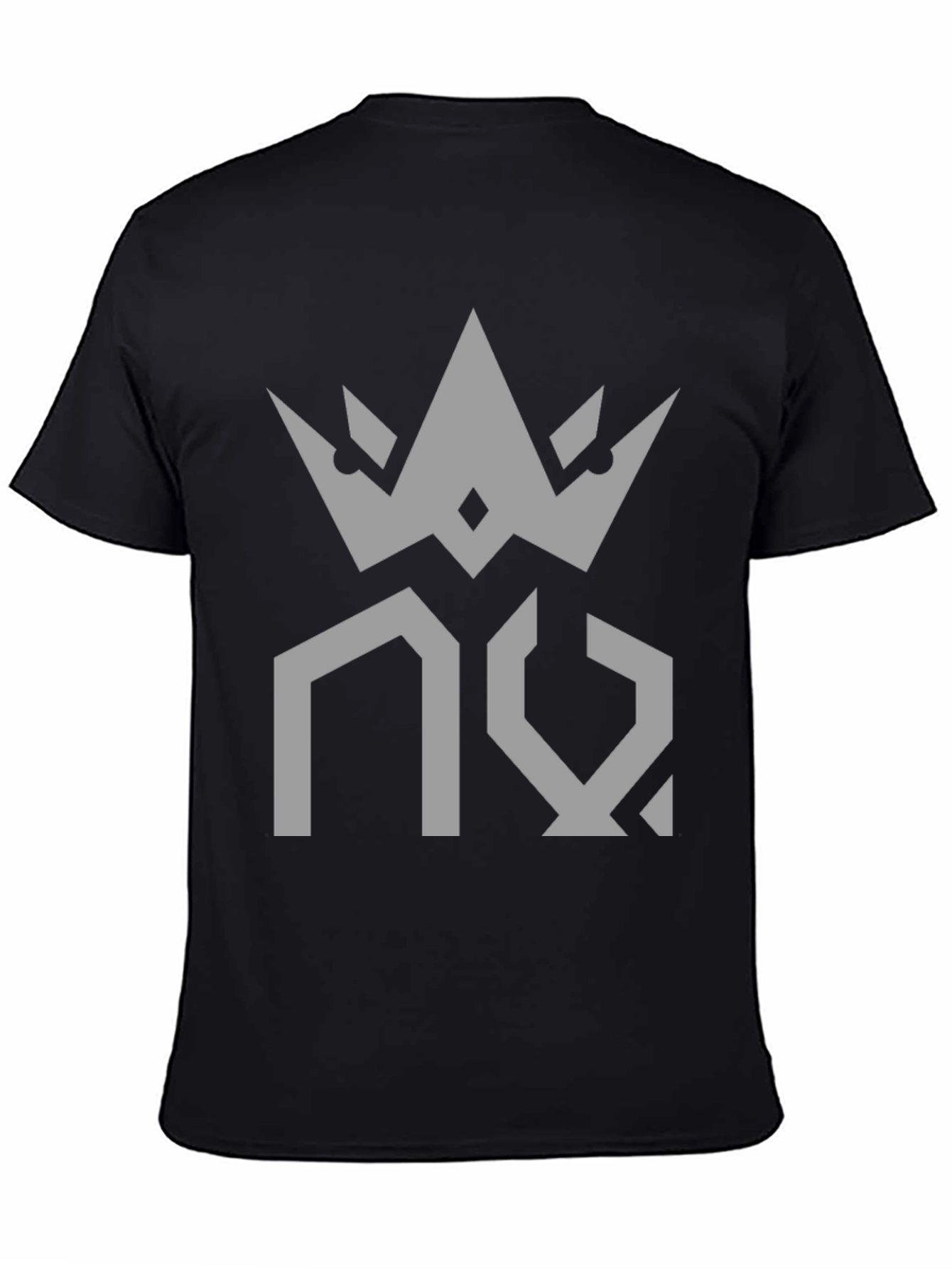 Crown Design Black T-Shirt - Modern Streetwear