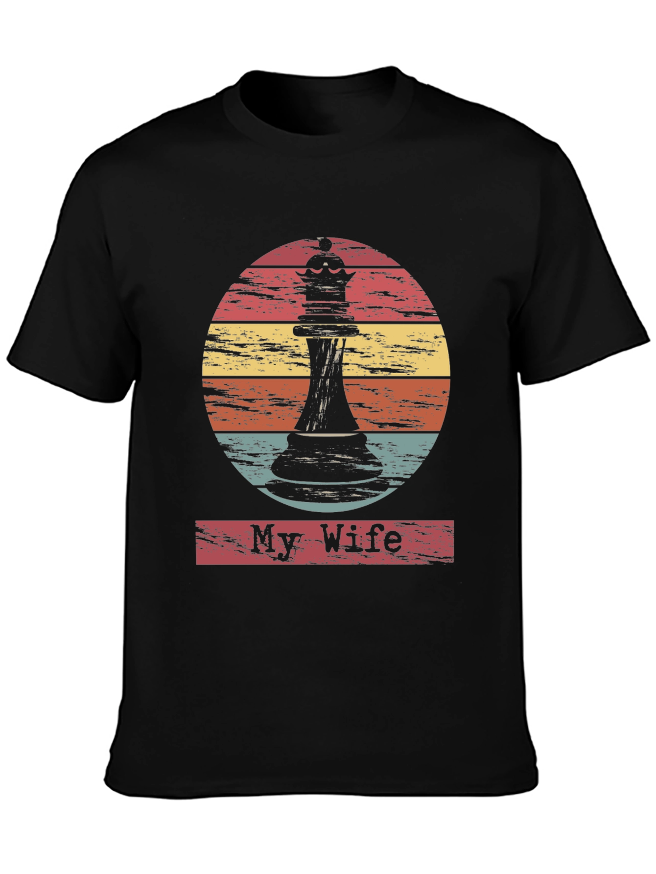 My Wife Chess Piece Graphic Tee - Retro Style