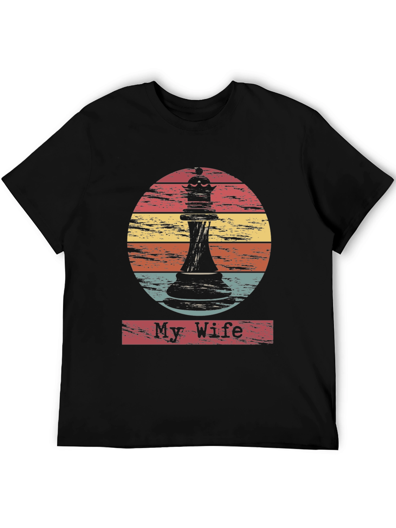 My Wife Chess Piece Graphic Tee - Retro Style