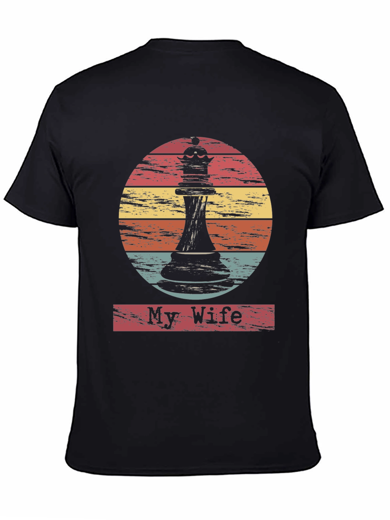 My Wife Chess Piece Graphic Tee - Retro Style