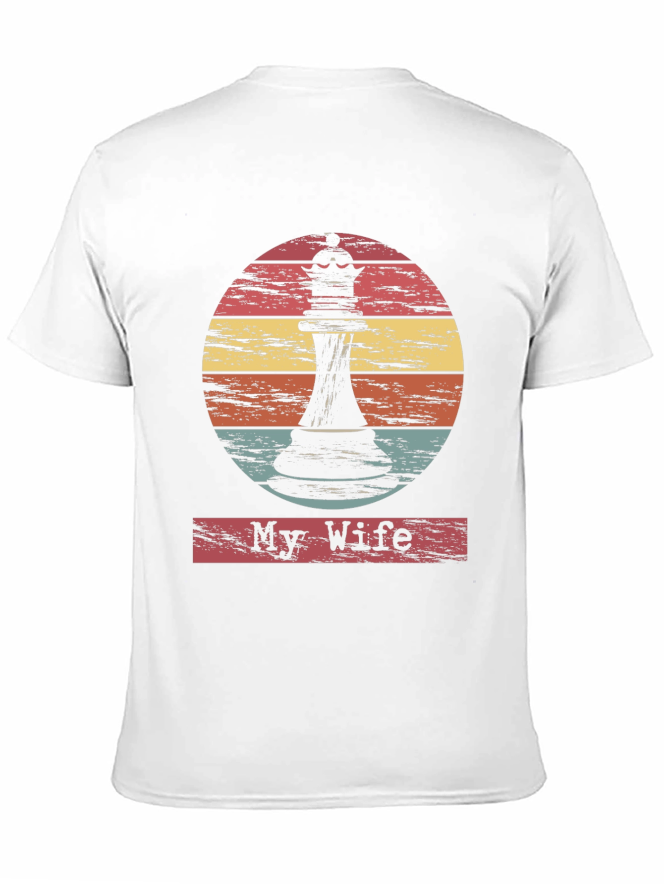 My Wife Chess Piece Graphic Tee - Retro Style