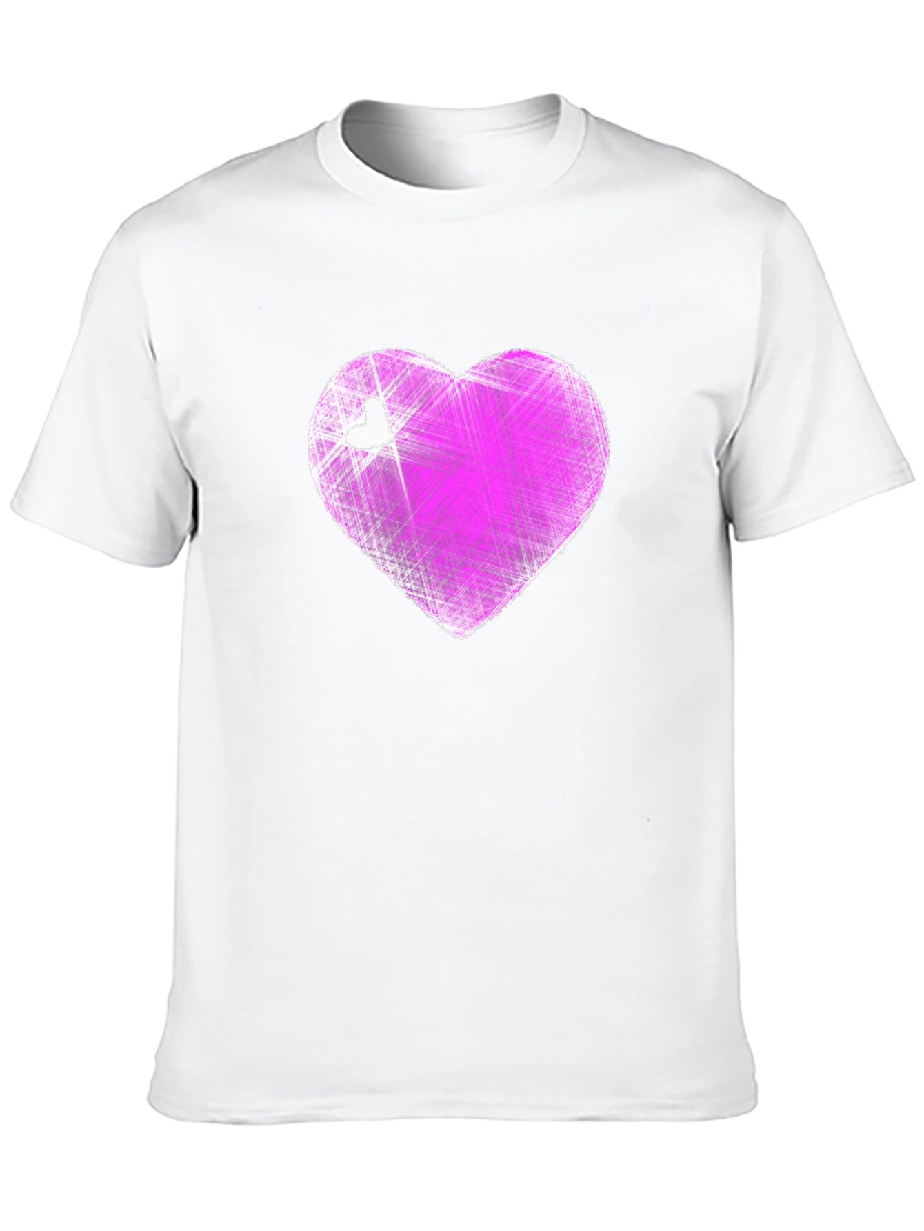 Heart Graphic Black T-Shirt - Modern Casual Tee