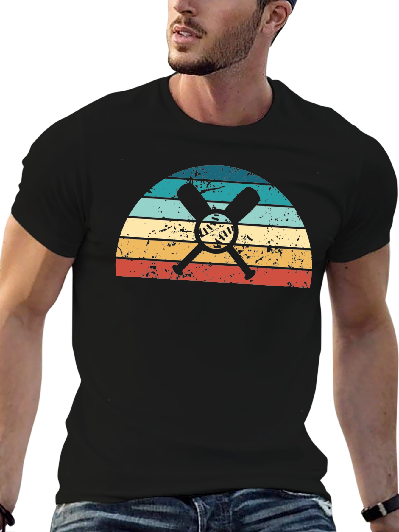 Retro Baseball Bats Graphic Tee