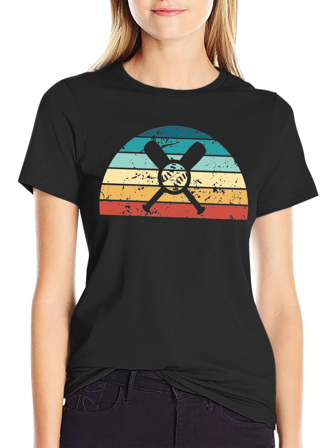 Retro Baseball Bats Graphic Tee