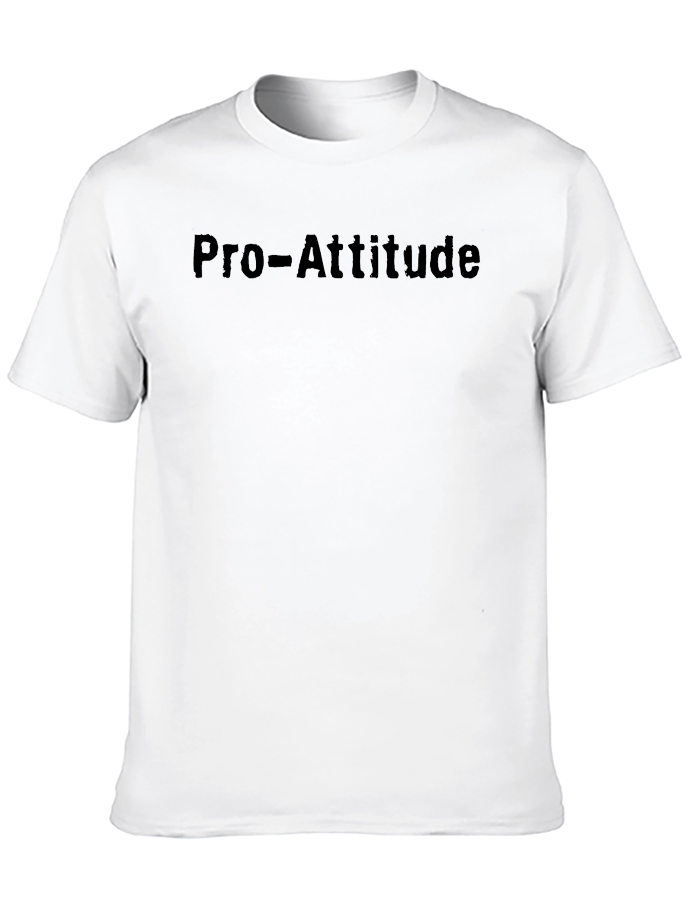 Pro-Attitude Black Graphic T-Shirt - Comfortable Fit