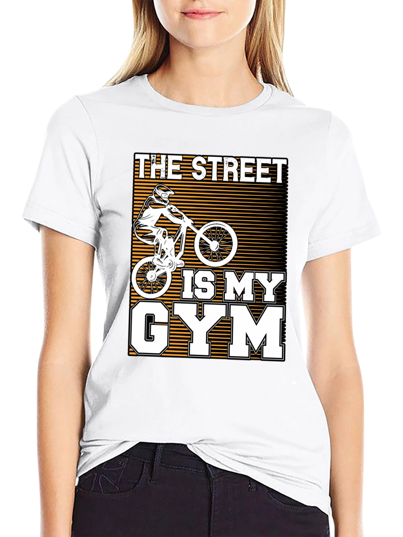 The Street Is My Gym Black Graphic Tee