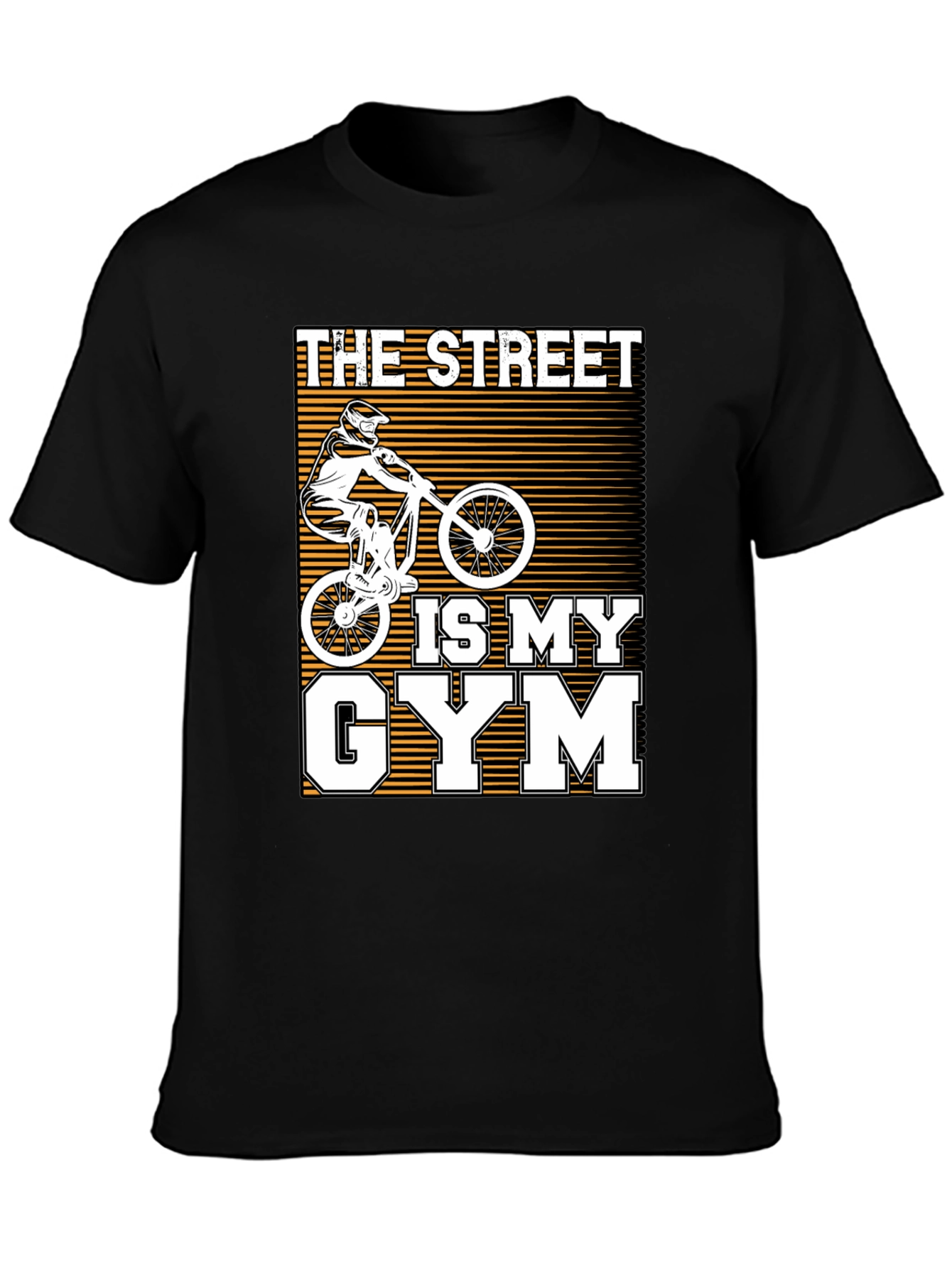 The Street Is My Gym Black Graphic Tee