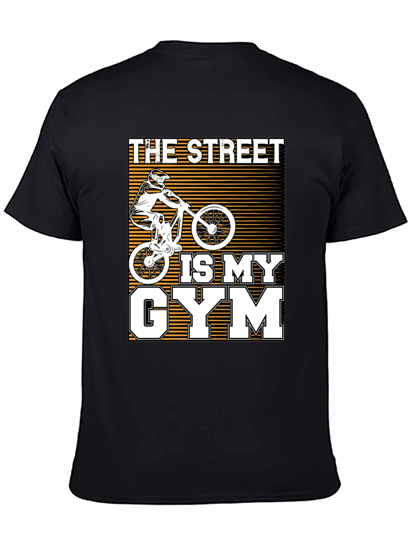 The Street Is My Gym Black Graphic Tee